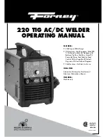 Forney 220 TIG AC/DC Operating Manual предпросмотр