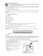 Preview for 18 page of FORNI FEM107 Installation, Operation And Maintenance Instructions