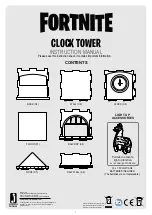 Preview for 1 page of FORNITE CLOCK TOWER Instruction Manual