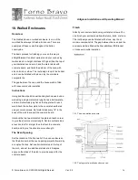 Предварительный просмотр 36 страницы Forno Bravo Artigiano100 Installation And Operating Manual