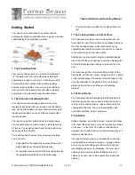 Preview for 12 page of Forno Bravo Casa100 Installation And Operating Manual