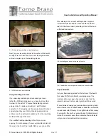 Preview for 22 page of Forno Bravo Casa100 Installation And Operating Manual