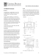 Preview for 37 page of Forno Bravo Casa100 Installation And Operating Manual