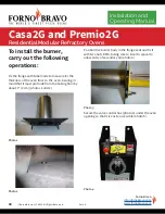 Preview for 40 page of Forno Bravo Casa2G 100 Installation And Operating Manual