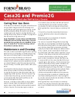 Preview for 48 page of Forno Bravo Casa2G 100 Installation And Operating Manual