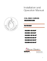 Forno Classico Colosso 100 Installation And Operation Manual preview