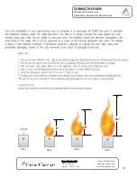 Предварительный просмотр 20 страницы Forno Classico Colosso 100 Installation And Operation Manual