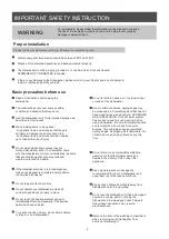 Preview for 4 page of Forno FDWBI8004-24S Instruction Manual