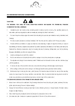 Preview for 3 page of Forno FRHUC5227-30 Instruction Manual