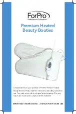 Предварительный просмотр 1 страницы ForPro Premium Heated Beauty Booties Quick Start Manual