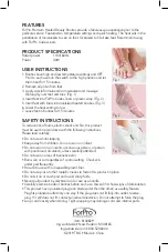 Предварительный просмотр 2 страницы ForPro Premium Heated Beauty Booties Quick Start Manual