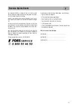 Preview for 31 page of FORS GKT 604 ES Instructions For Fitting And Use