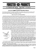 Forster Products Co-Ax Primer Seater Instructions preview