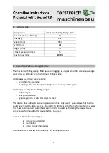 Preview for 2 page of forstreich maschinebau TR 24 Operating Instructions Manual