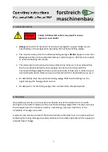 Preview for 3 page of forstreich maschinebau TR 24 Operating Instructions Manual