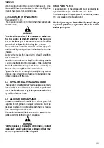 Preview for 33 page of Fort MINITRANSPORTER MECH 35 Use And Maintenance Instructions