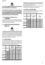 Preview for 37 page of Fort MINITRANSPORTER MECH 35 Use And Maintenance Instructions