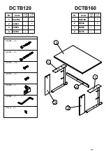 Preview for 2 page of Forte DUCATO DCTB120 Assembly Instructions Manual