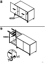 Preview for 10 page of Forte ENJK211 Assembling Instruction