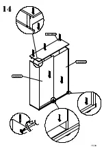 Preview for 15 page of Forte ENXK421 Assembling Instruction