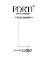 Preview for 1 page of Forte F14UFESSS Instruction Manual