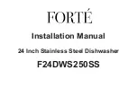 Forte F24DWS250SS Installation Manual preview