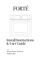 Forte F24WOCVSS Install Instructions & User Manual preview