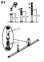 Preview for 21 page of Forte Hoyvik HVKL2162 Assembling Instruction