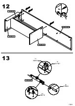 Preview for 13 page of Forte Jerney JRNT131R Assembling Instruction