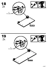 Предварительный просмотр 22 страницы Forte Keflav KFLS821 Assembling Instruction