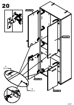 Предварительный просмотр 23 страницы Forte Keflav KFLS821 Assembling Instruction