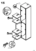 Preview for 19 page of Forte KFLR812 Assembling Instruction