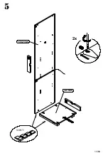 Preview for 13 page of Forte OLNS1241B Assembling Instruction