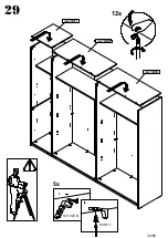 Preview for 34 page of Forte OLNS1241B Assembling Instruction