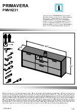 Preview for 1 page of Forte PRIMAVERA PMVK231 Assembling Instruction