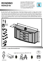 Preview for 1 page of Forte RONDINO RDIK231B Assembly Instructions Manual