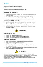 Preview for 6 page of Fortec Star ET876 User Manual