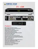 Preview for 1 page of Fortec Star FS-4300 Technical Specifications