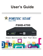 Preview for 1 page of Fortec Star FSHD-4700 User Manual