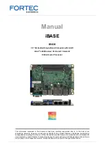 Preview for 2 page of Fortec Star iBASE IB836 Series Manual