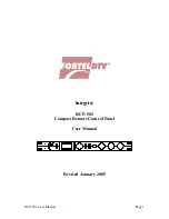 Preview for 1 page of FortelDTV Integrity RCP-502 User Manual