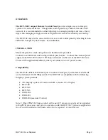 Preview for 2 page of FortelDTV Integrity RCP-502 User Manual