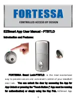 Предварительный просмотр 1 страницы fortessa FTBTLD User Manual