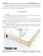 Preview for 3 page of FORTEZA TRIBO-M Operation & Installation Manual