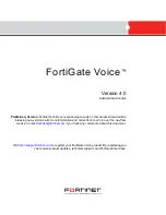 FortiGate Voice Administration Manual preview