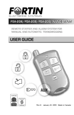 Fortin FSA-209 User Manual preview