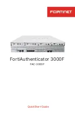 Preview for 1 page of Fortinet FAC-3000F Quick Start Manual