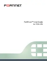 Preview for 1 page of Fortinet FON-370i User Manual