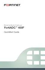 Fortinet FortiADC 400F Quick Start Manual preview