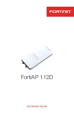 Fortinet FortiAP 112D Quick Start Manual preview